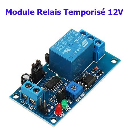 Module Relais Temporisé 12V Minuteur Temporisateur Réglable