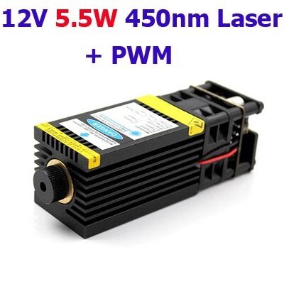 12V 5.5W 450nm module laser bleu pour gravure avec PWM