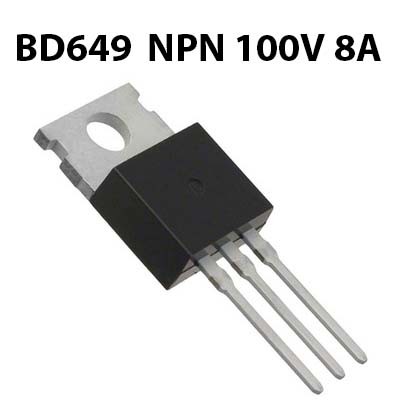 BD649 Transistor Darlington, NPN 8A, 100V, TO-220