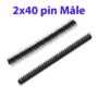 2x40 pin connecteur mâle (80 pin) - 2,54mm pour PCB