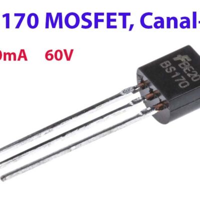 BS170 MOSFET, Canal-N, 500 mA 60V TO-92