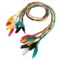 Lot de 10 Cable de 50cm avec crocodile a chaque extrémité