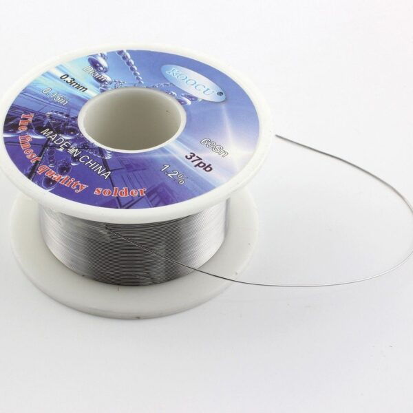 Fil à souder étain/plomb 63/37 à base de résine, 0,3mm, 30g