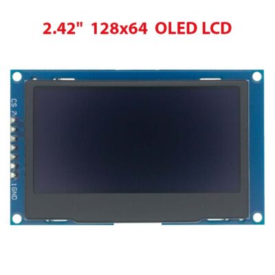 2.42 pouces 128×64 afficheur OLED LCD SSD1309 12864 7 Pin SPI/IIC I2C interface série