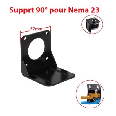 Support en acier 90° pour moteur NEMA 23 57mm