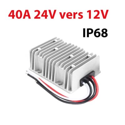 DCDC 40A 480w 24VDC vers 12VDC Convertisseur IP68