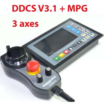 DDCS – contrôleur CNC V3.1, 3 axes, Code G, hors ligne, pour gravure, fraiseuse + générateur d’impulsions manuel MPG