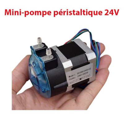 Mini-pompe péristaltique 24V avec moteur pas à pas