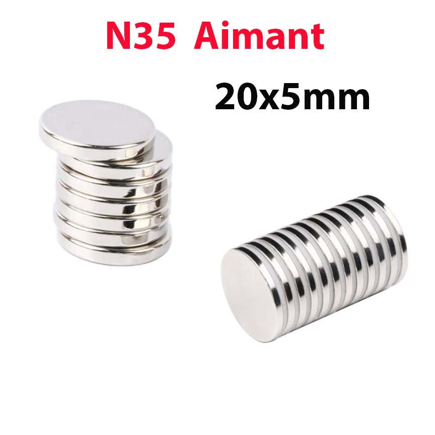 Aimant Rond N35 15*8mm En Néodyme à extrémités plates –  tuni-smart-innovation