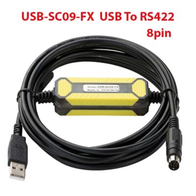 USB-SC09-FX, pour Mitsubishi PLC câble de programmation série, adaptateur USB vers RS422