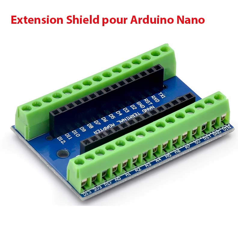 Shield bornier pour arduino nano - Letmeknow