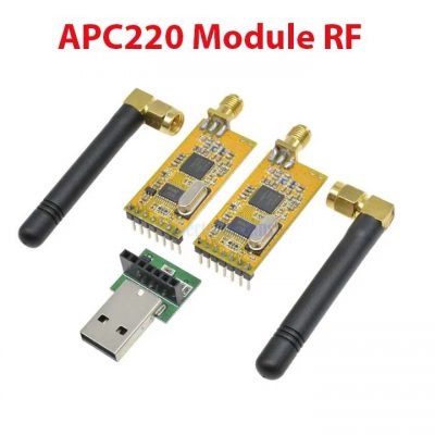 APC220 Module de communication RF + 2 antennes + convertisseur USB-TTL