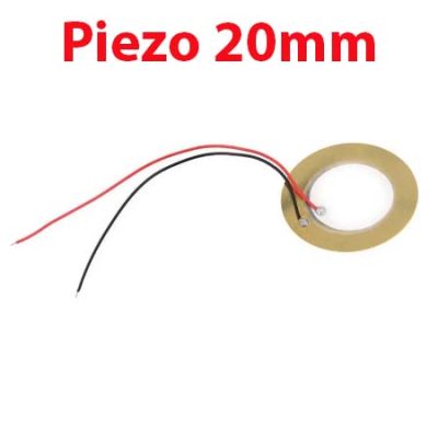 Buzzer Piezo 20mm avec fils