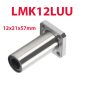LMK8LUU/LMK10LUU/LMK12LUU/LMK16LUU/LMK20LUU Roulement linéaire à bride carrée / acier - LMK12LUU